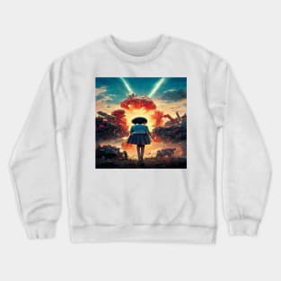 Girl in a Lost World of War Crewneck Sweatshirt